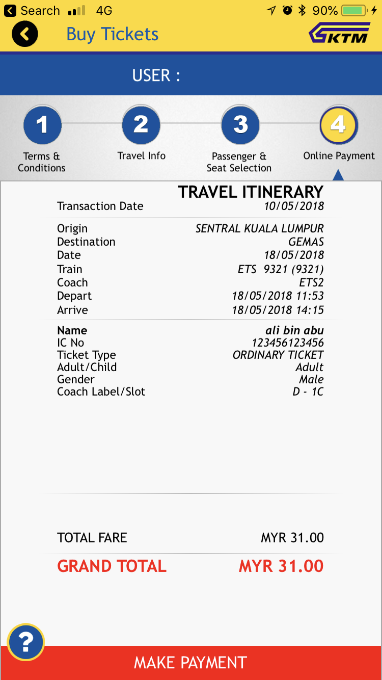 Ktmb Mobticket Pengesahan Tiket Dan Harga Landasan