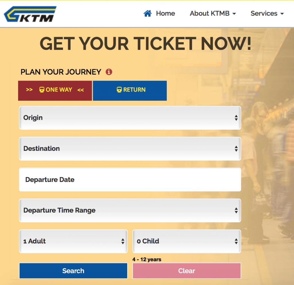 Sistem Tempahan Tiket KTMB - Maklumat Perjalanan (1)